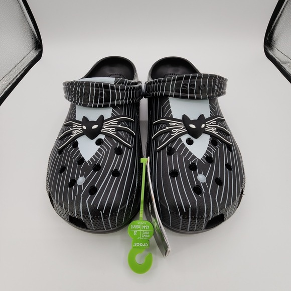 Crocs Nightmare Before Christmas Mens Size 10 Classic Clog Jack Skellington NEW - Picture 2 of 8